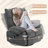 Vibration Massage Chair Recliner With Heat, Oversized Swivel Rocker Chair, Single Sofa, Teddy Fabric Manual Recliner Chair With Footrest, Remote, And 4 Side Pockets