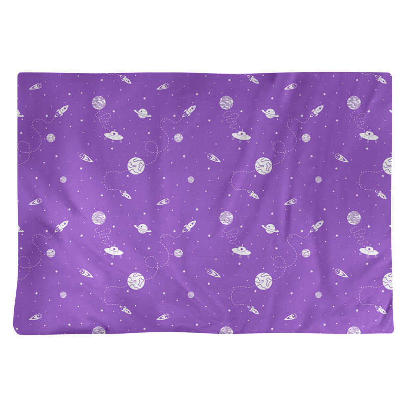 Napperon en coton 18 po Outer Space, Mauve
