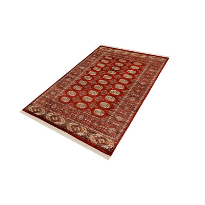 Righley One-of-a-Kind Rectangle 4'2'' X 6' Wool Area Rug Red
