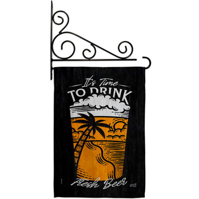 Double Sided 18.5 in. H x 13 in. W Polyester Flag set