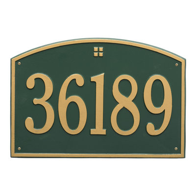 Cape Charles 1-Line Wall Address Plaque