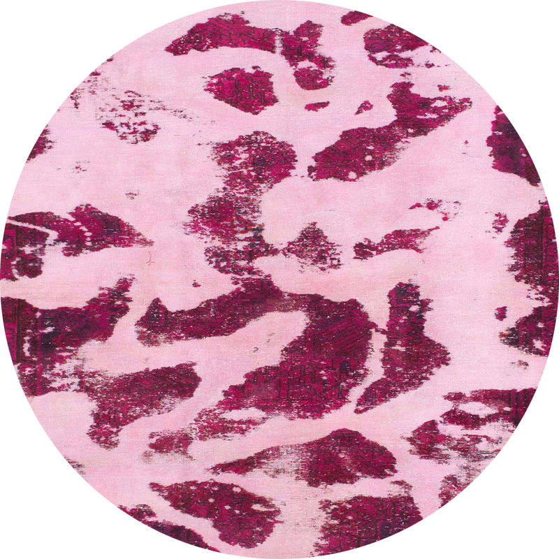 Tapis abstrait multicolore Starkweather, Rond 5 pi