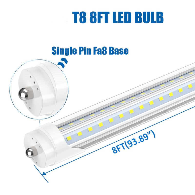72 Watt (720 Watt Equivalent), T8 LED, Non-Dimmable Light Bulb, FA8/Single Pin Base