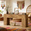 Table d'appoint rustique, console élégante en bois