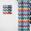 Motif à chevrons multicolores à géométrie urbaine - Rideau à chevrons - Rideau obscurcissant - 1 panneau-107561985
