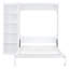 Grand lit escamotable mural avec tablettes, blanc-274426637-274426626