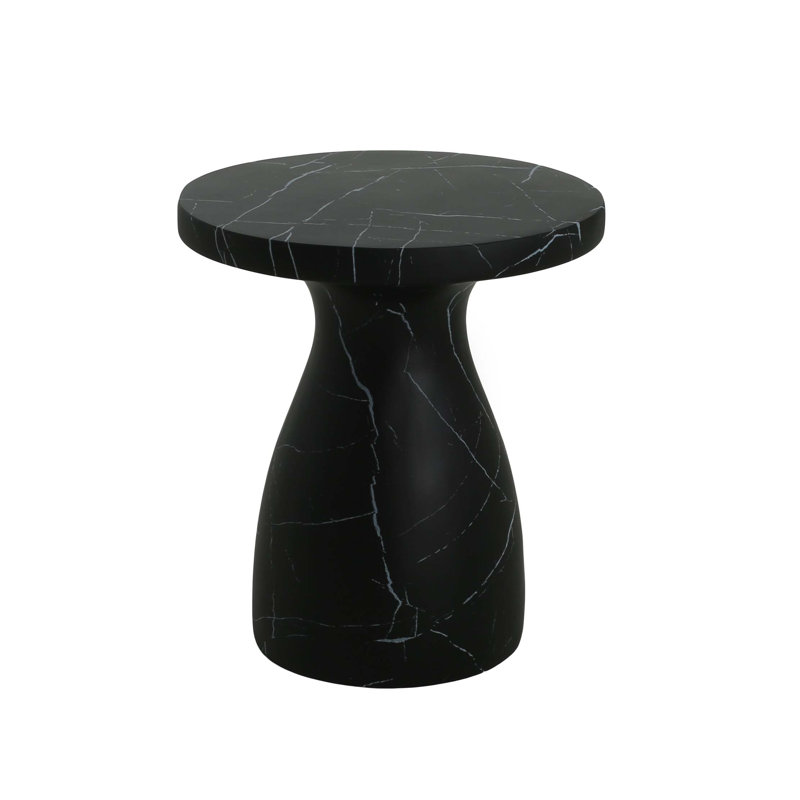 Table d'appoint d'extérieur en travertin Mgo, table de bout en béton léger