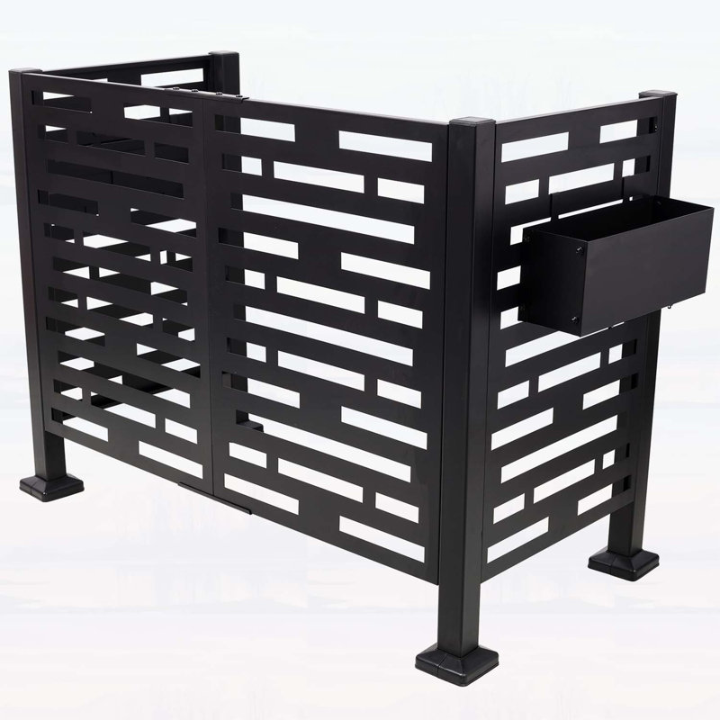 Écran d'intimité élégant en métal pour l'extérieur, idéal pour le patio et le jardin, 35.3" H x 46.5" W x 22.5" D