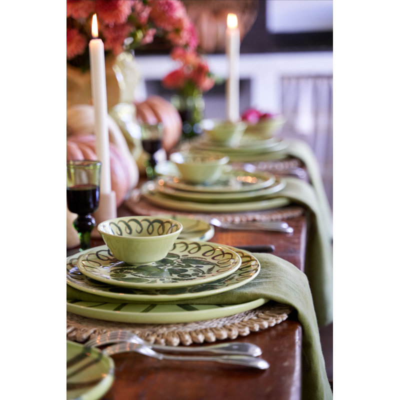 Amalfi Dinner Plate - 10.6", Lime