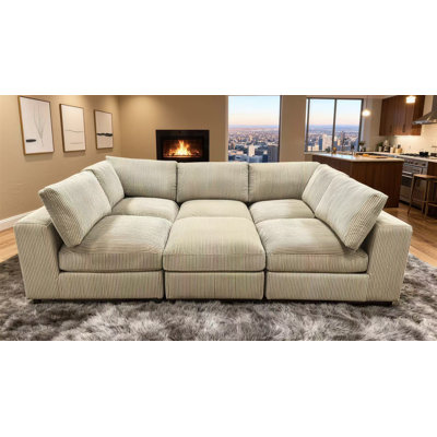 Arregui Corduroy Sectional
