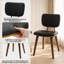 Ensemble de 2 chaises de salle à manger de style moderne Mid-Century de 18,9 po avec coussin de siège rembourré et dossier incurvé-1979328231-1979328235