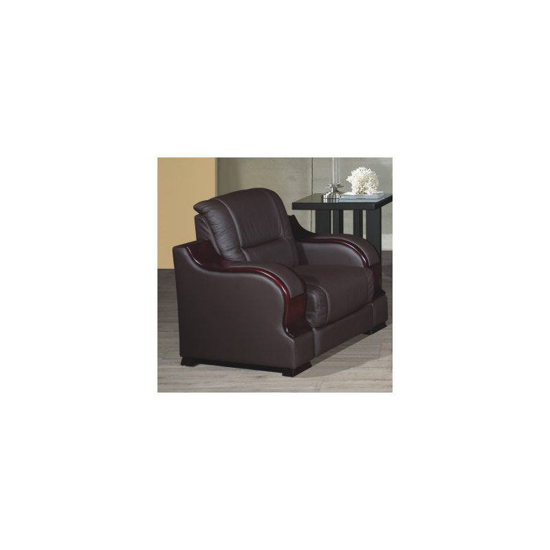 Backstrom Upholstered Armchair, Brown
