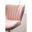 Réglable rose, 2 pièces - sièges rembourrés, pivotant à 360 degrés, réglable en hauteur, design chic avec repose-pieds pivotant et cadre modernes-769861777
