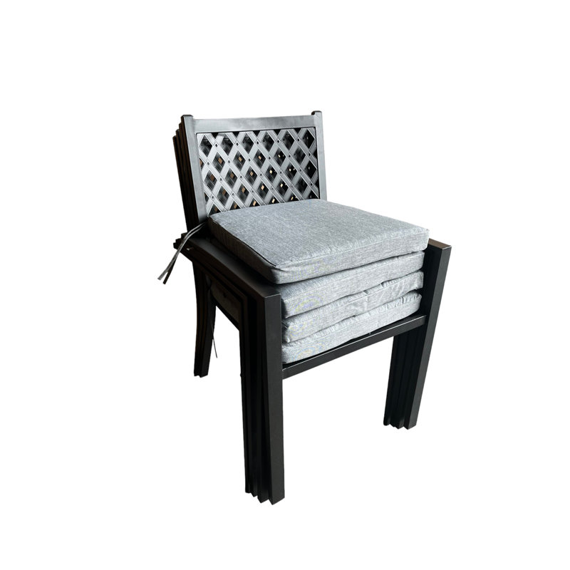 Albreda Stacking Patio Dining Armchair with Cushion