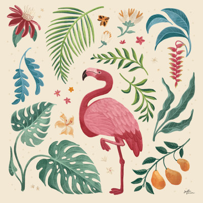 Jungle Love VI Cream by Janelle Penner - Wrapped Canvas Painting
