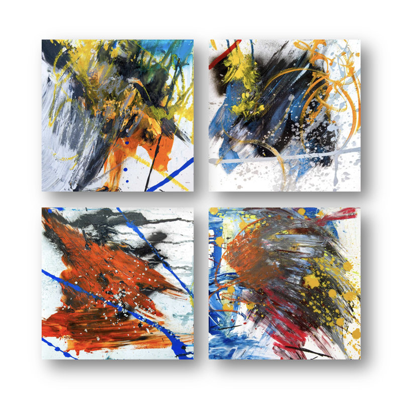 «Mineral Series 4 Set III» par John Beard, impression encadrée 2 pièces, Noir, H 12 po x l 12 po x P 2 po