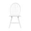 Ensemble de 2 chaises d'appoint blanches au fini blanc de style campagnard