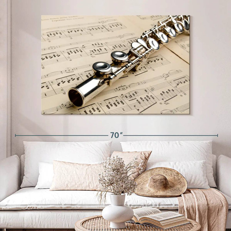 Abarca Sheet Music Flute, 34" H x 51" W