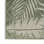 Tapis d'intérieur / extérieur en polypropylène tissé à plat à motif floral vert / ivoire Bertine-637234480