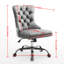 Chaise de bureau beige moderne en velours, réglable et pivotante, avec boutons fabriqués à la main, garniture cloutée décorative, structure élastique triple, bureau pivotant de style américain recouvert de tissu doré, boutons-132960759-132960764