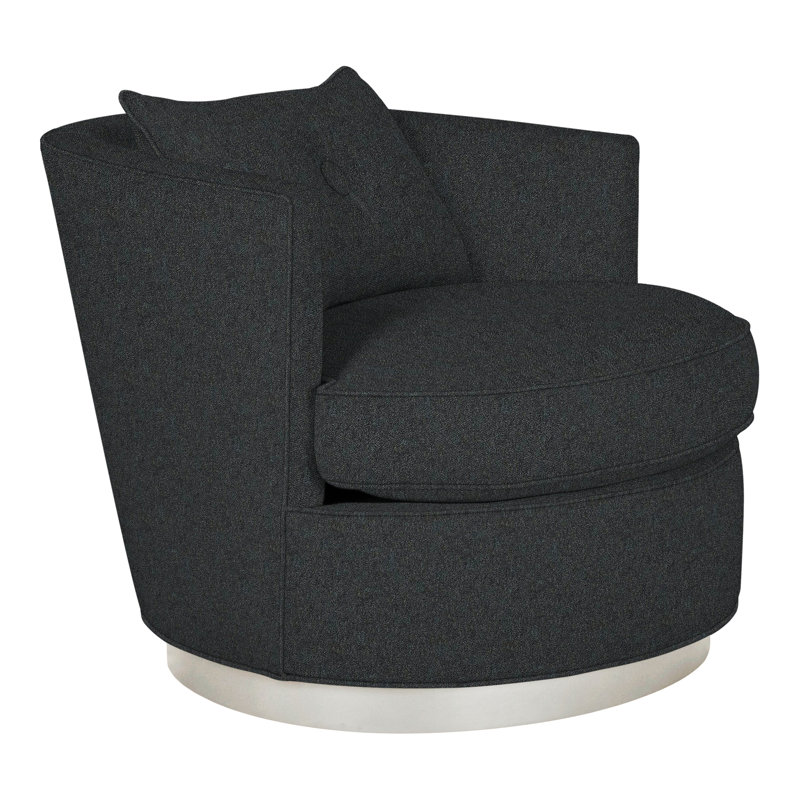 Chaise pivotante Bernadette de Michael Weiss, Lagon Ian, Gris tourterelle