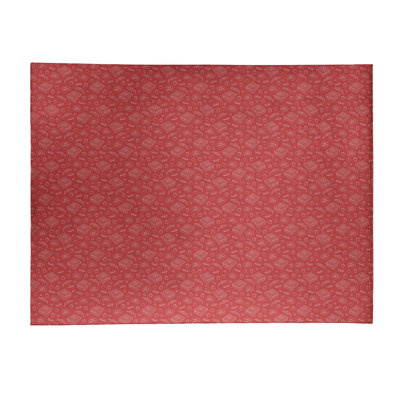 Tapis de zone rouge pizza