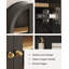 Armoire de rangement murale Modern Arch - tablette réglable, poignée en cuivre, capacité de charge de 22 lb par tablette-192028909