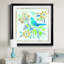 Oiseau Chanteur II - peinture encadrée-68604052-68604051