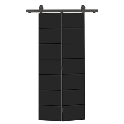 Modern Bi-Fold Barn Door with Sliding Hardware Kit