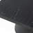 20x20x24" Black Square Side Table with Pedestal Base