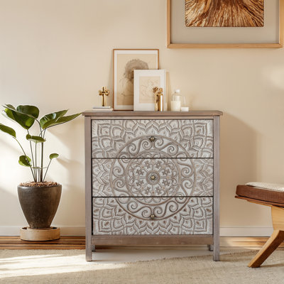 3 - Drawer Rectangle Accent Chest