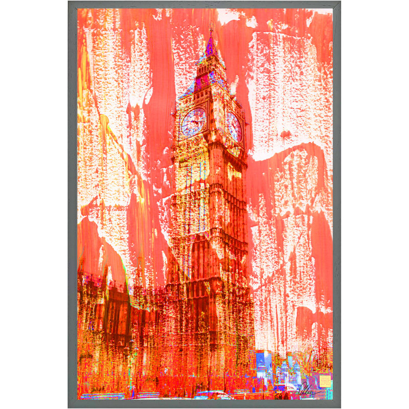 Single Picture Frame Print, 114cm H x 76cm W, Grey