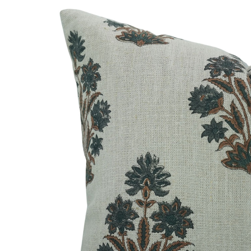 Housse de coussin à motif floral Fab divine Home Decor, Morpankh, Rectangulaire, H 12 po x l 20 po