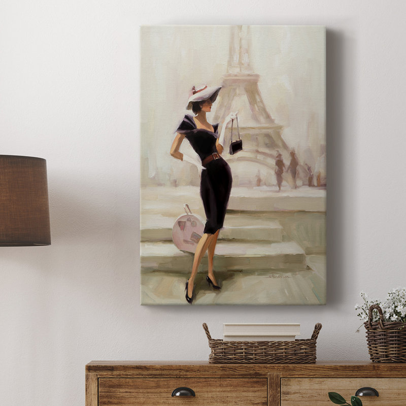 «Love, From Paris» - galerie enveloppée de cavas, H 27 po x l 18 po