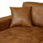 Canapé modulaire 120 po en similicuir caramel