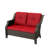 Tomball 50'' Wide Straight Wicker Loveseat with Cushions-593302498