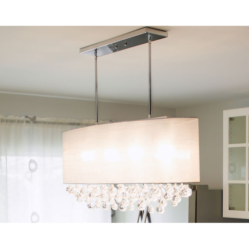 Kentez 4 - Light Chrome Drum Pendant