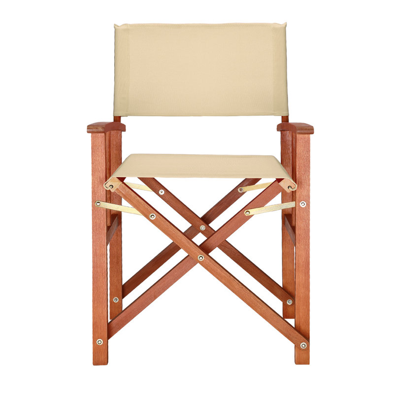Fletching Folding Director Chair, Cream