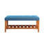 Banc rembourré en tissu avec rangement ouvert-1196534838