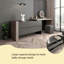 Meuble-lavabo en bois massif 55,12 po gris