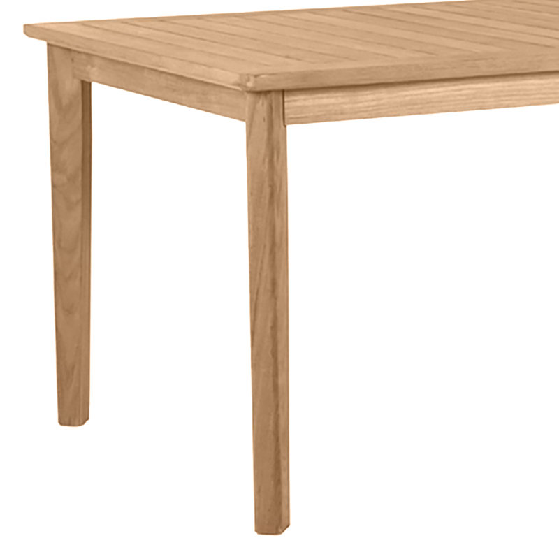 Woodlawn Teak Dining Table, Natural Teak, 40" W x 110" L x 31" H