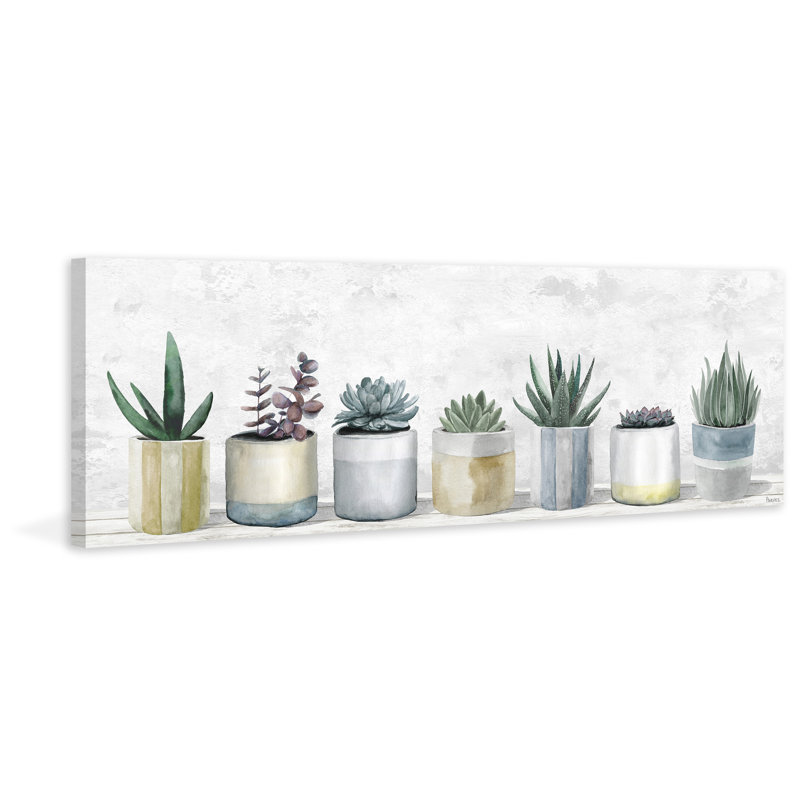 «Ultimate Succulents», reproduction sur toile tendue, H 15 po x l 45 po x P 1,5 po