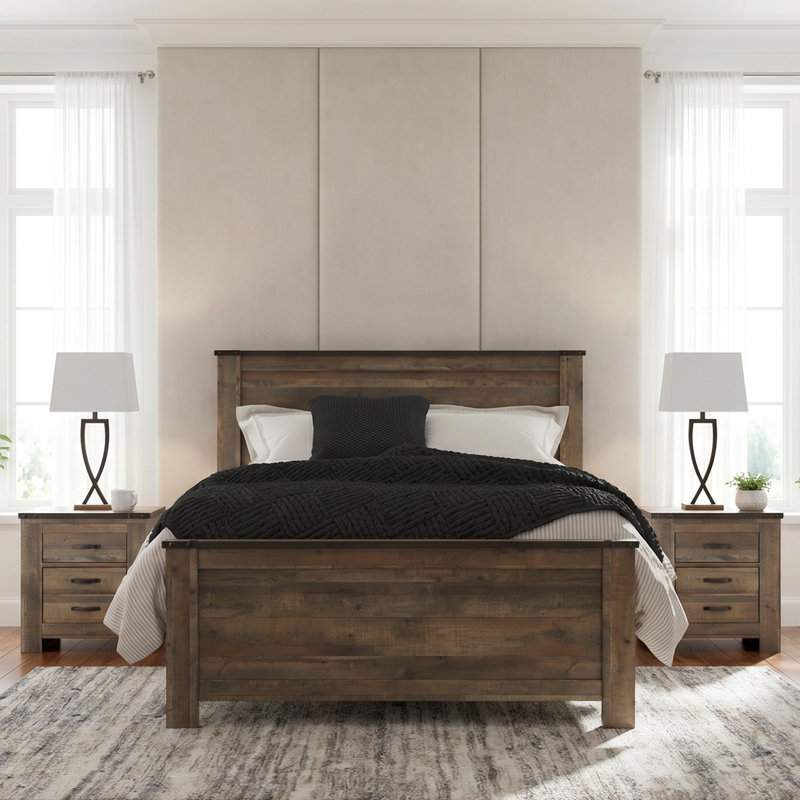 Juquana Panel Bed, Queen
