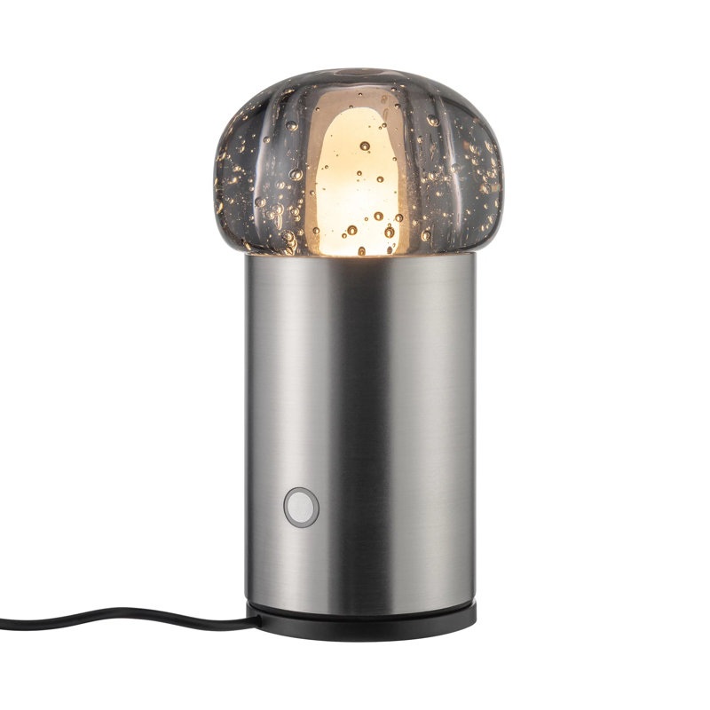 IRIS Metal Globe Lamp, Gunmetal Gray