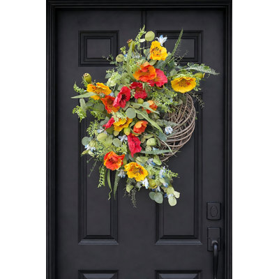 Couronne de tournesol 24 po pour porte d'entrée 24 po