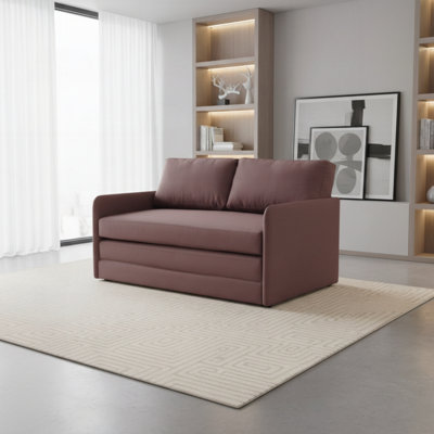 Causeuse-lit rembourrée en tissu Modern Modern
