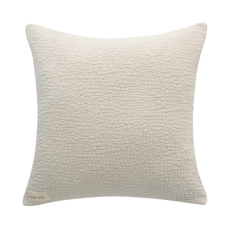 Oreiller texturé beige Tivoli, Beige