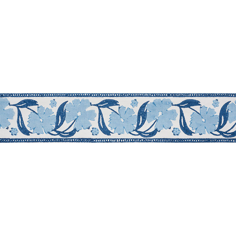 Adra Hand Blocked Tape, Blue