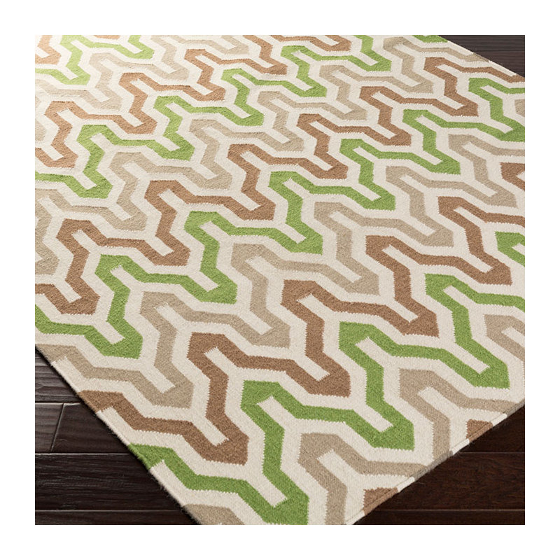 Irizarry Wool Geometric Indoor Rug, Rectangle 8' x 11'