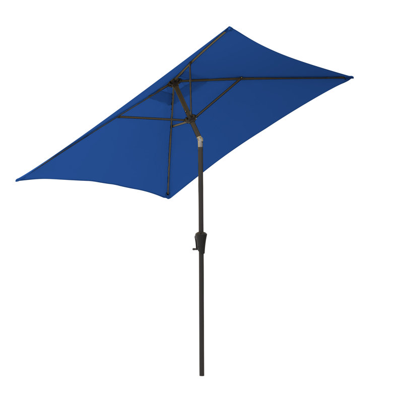 Parasol de marché carré Fidel, Bleu de cobalt